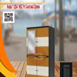 NAIBA ^ 1254 ' LEMARI PLASTIK MSC FIT GANTUNG CERMIN